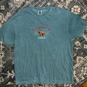 The Last Frontier Alaska Graphic Tee - Teal Men’s Shirt